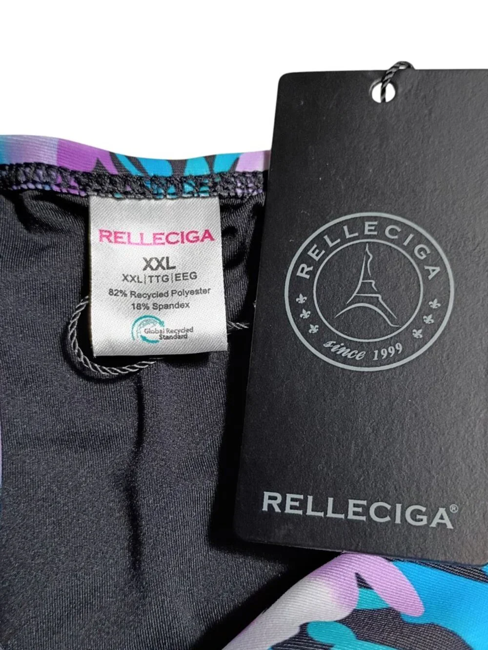 RELLECIGA Multi Floral Tummy Control Tankini Top - XXL